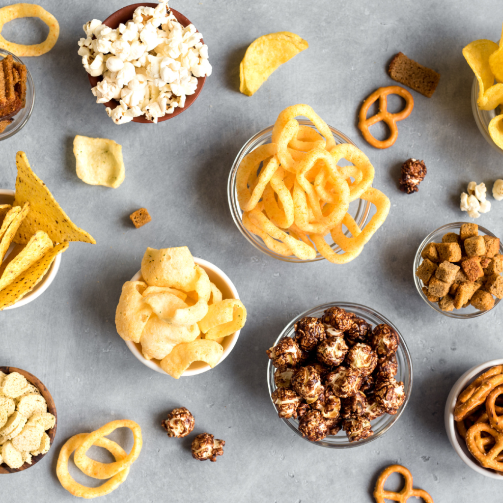 Making snacks at home - image of different kinds of snacks